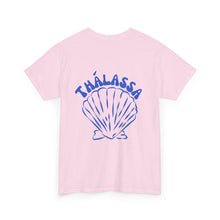 Load image into Gallery viewer, Coastal Vibes Unisex Heavy Cotton Tee - Thalassa Shell Design