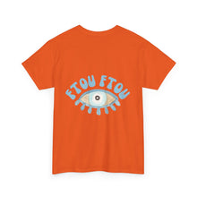 Load image into Gallery viewer, Unisex Tee with Greek Evil Eye Design