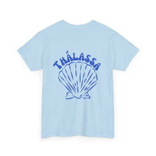 Load image into Gallery viewer, Coastal Vibes Unisex Heavy Cotton Tee - Thalassa Shell Design
