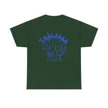 Load image into Gallery viewer, Coastal Vibes Unisex Heavy Cotton Tee - Thalassa Shell Design