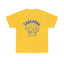 Load image into Gallery viewer, Coastal Vibes Unisex Heavy Cotton Tee - Thalassa Shell Design