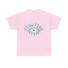 Load image into Gallery viewer, Unisex Tee with Greek Evil Eye Design
