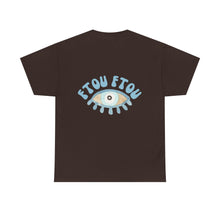 Load image into Gallery viewer, Unisex Tee with Greek Evil Eye Design

