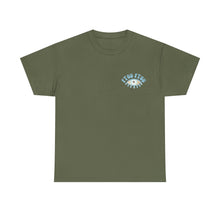 Load image into Gallery viewer, Unisex Tee with Greek Evil Eye Design
