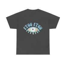 Load image into Gallery viewer, Unisex Tee with Greek Evil Eye Design
