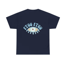 Load image into Gallery viewer, Unisex Tee with Greek Evil Eye Design

