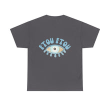 Load image into Gallery viewer, Unisex Tee with Greek Evil Eye Design
