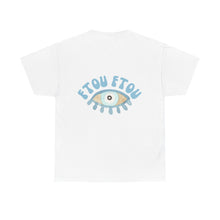 Load image into Gallery viewer, Unisex Tee with Greek Evil Eye Design
