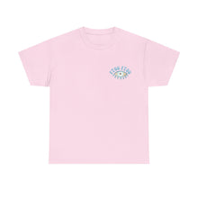 Load image into Gallery viewer, Unisex Tee with Greek Evil Eye Design
